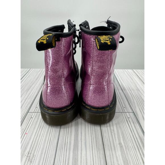 Dr. Martens 1460J Pink Glitter Side Zip Combat Boots Women's Size 5 Men's Size 4 - Picture 4 of 11